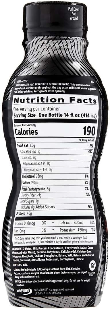 GNC AMP Wheybolic 40 Chocolate Meal Replacement Shake 12 Pack