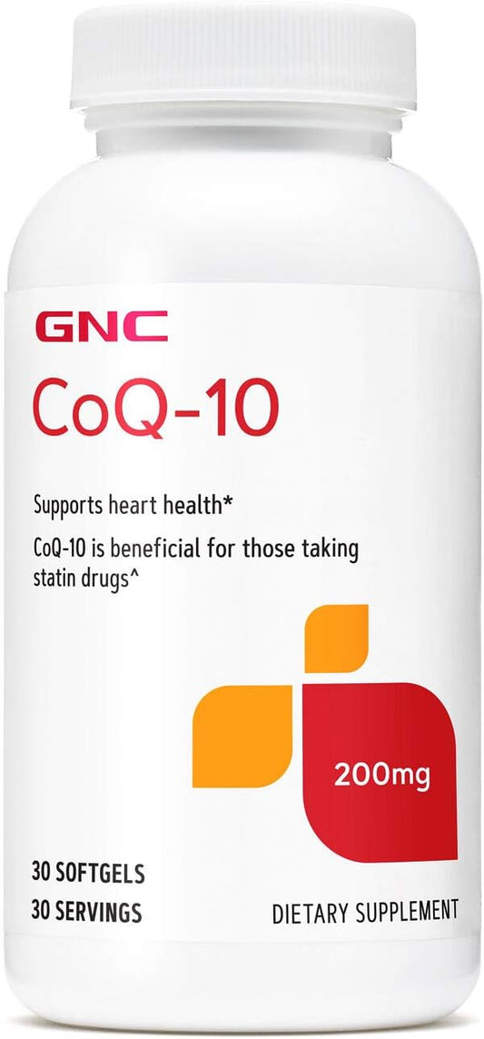 GNC CoQ10 200mg Supplement for Heart Health - 30 Servings