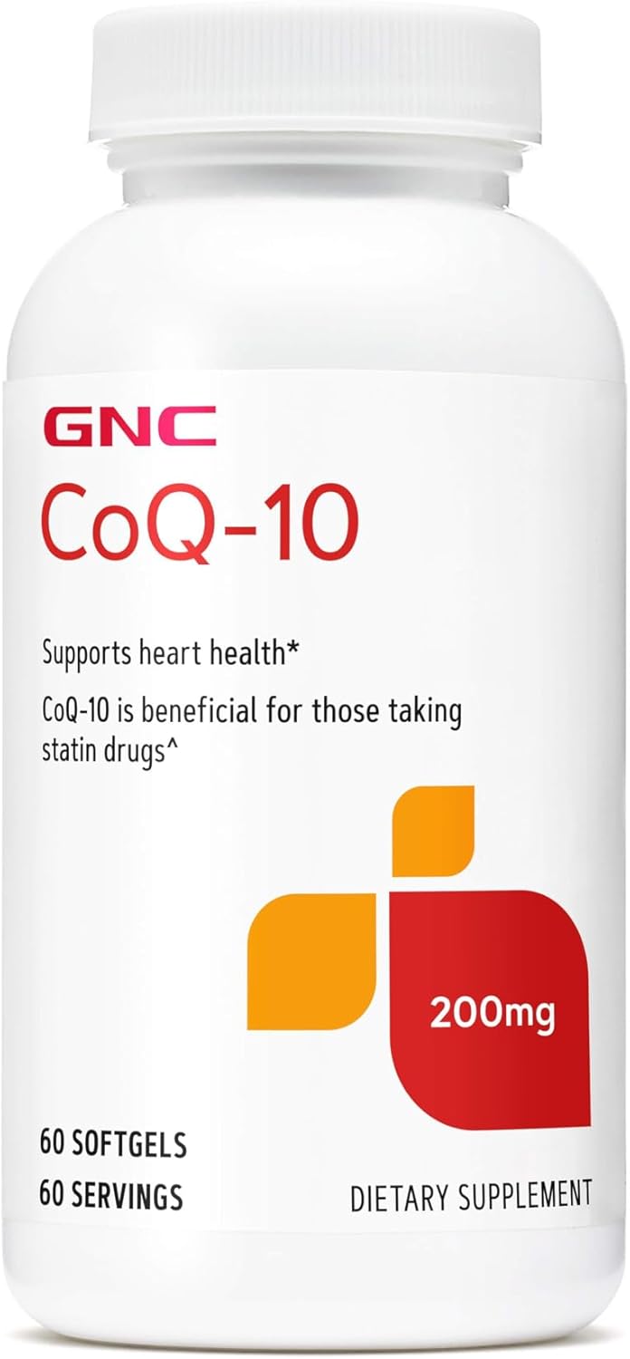 GNC CoQ10 200mg Supplement for Heart Health - 60 Servings
