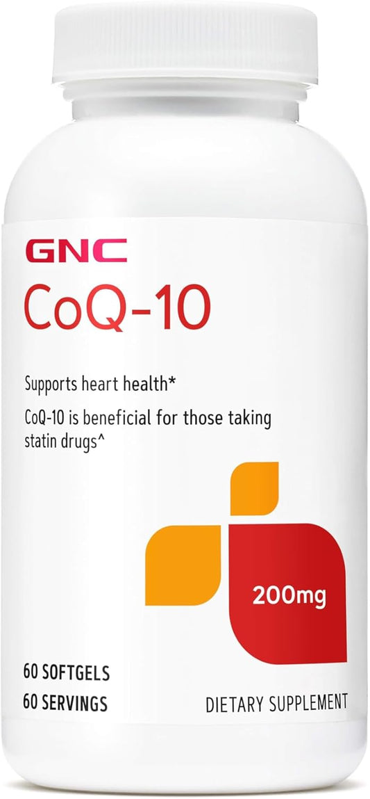 GNC CoQ10 200mg Supplement for Heart Health - 60 Servings