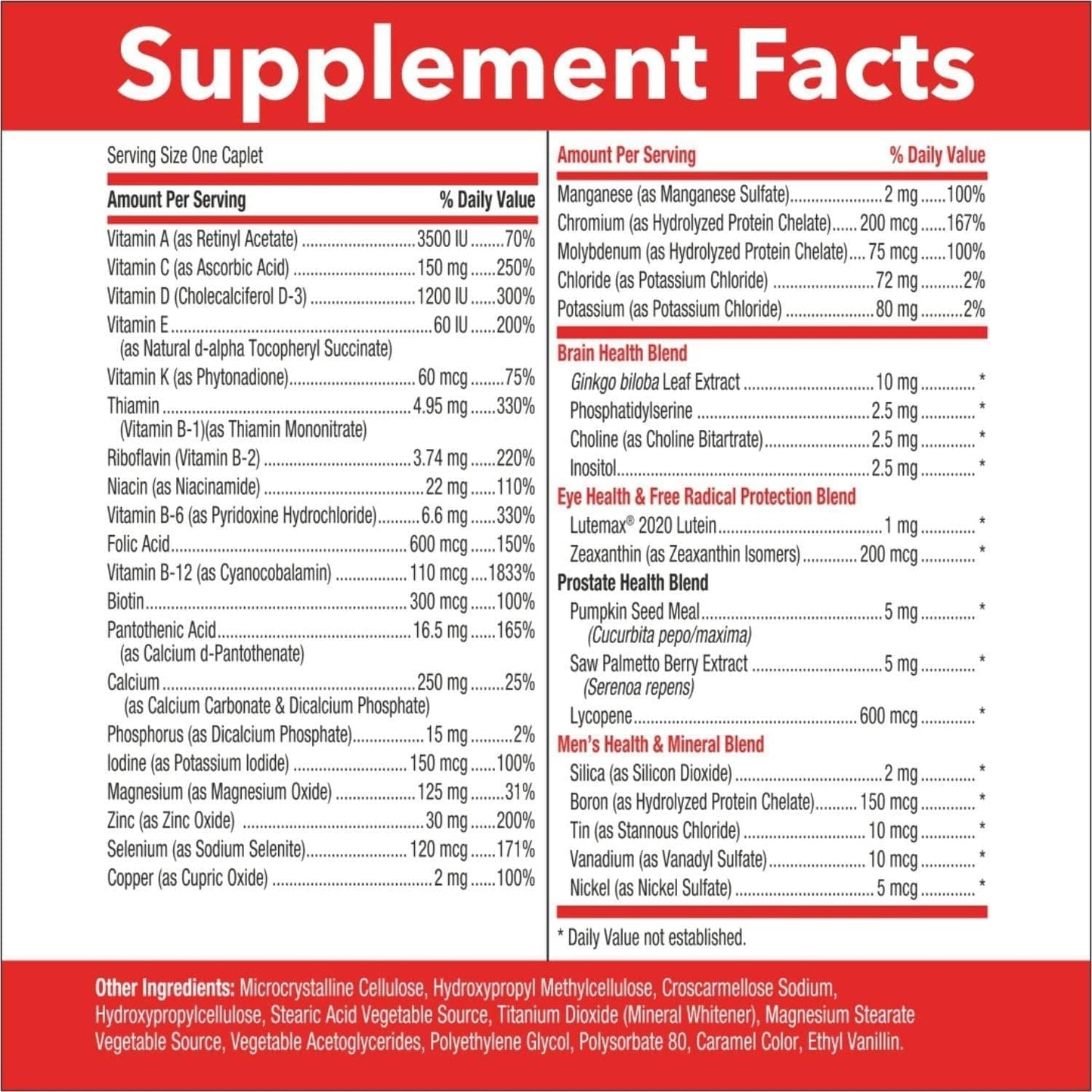 GNC Mega Men 50 Plus One Daily Capsules - 60 Count