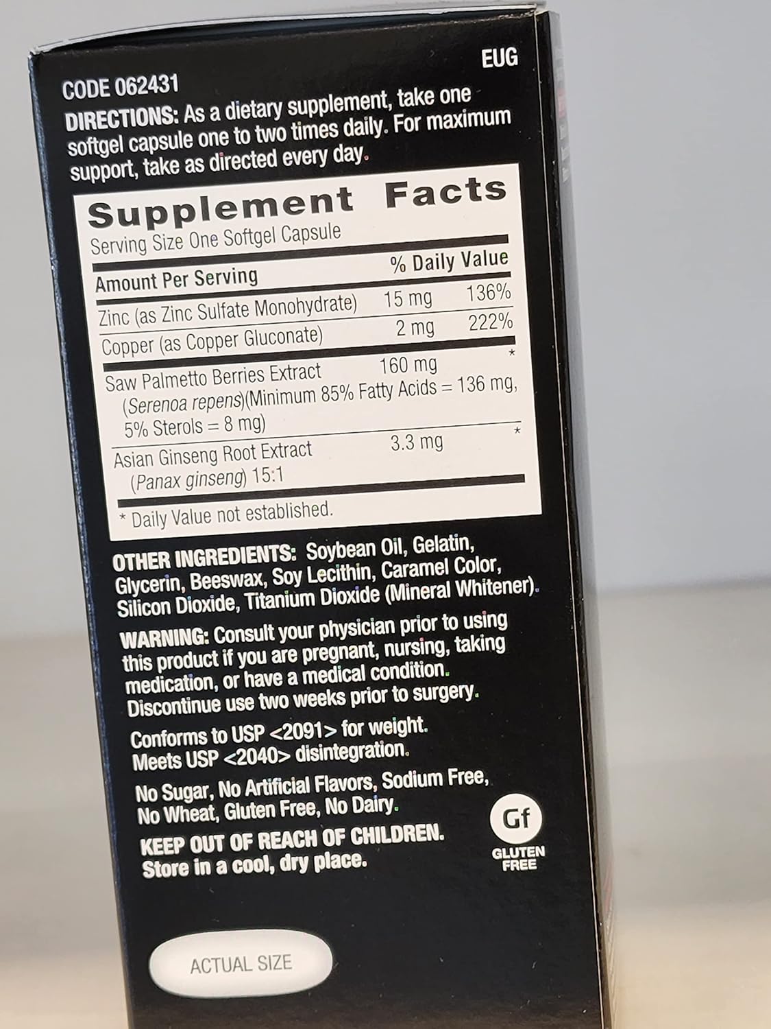 GNC Men's Ultra Saw Palmetto Formula Softgels - 120 Count for Prostate Health