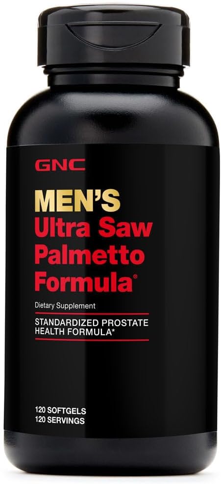 GNC Men's Ultra Saw Palmetto Formula Softgels - 120 Count for Prostate Health
