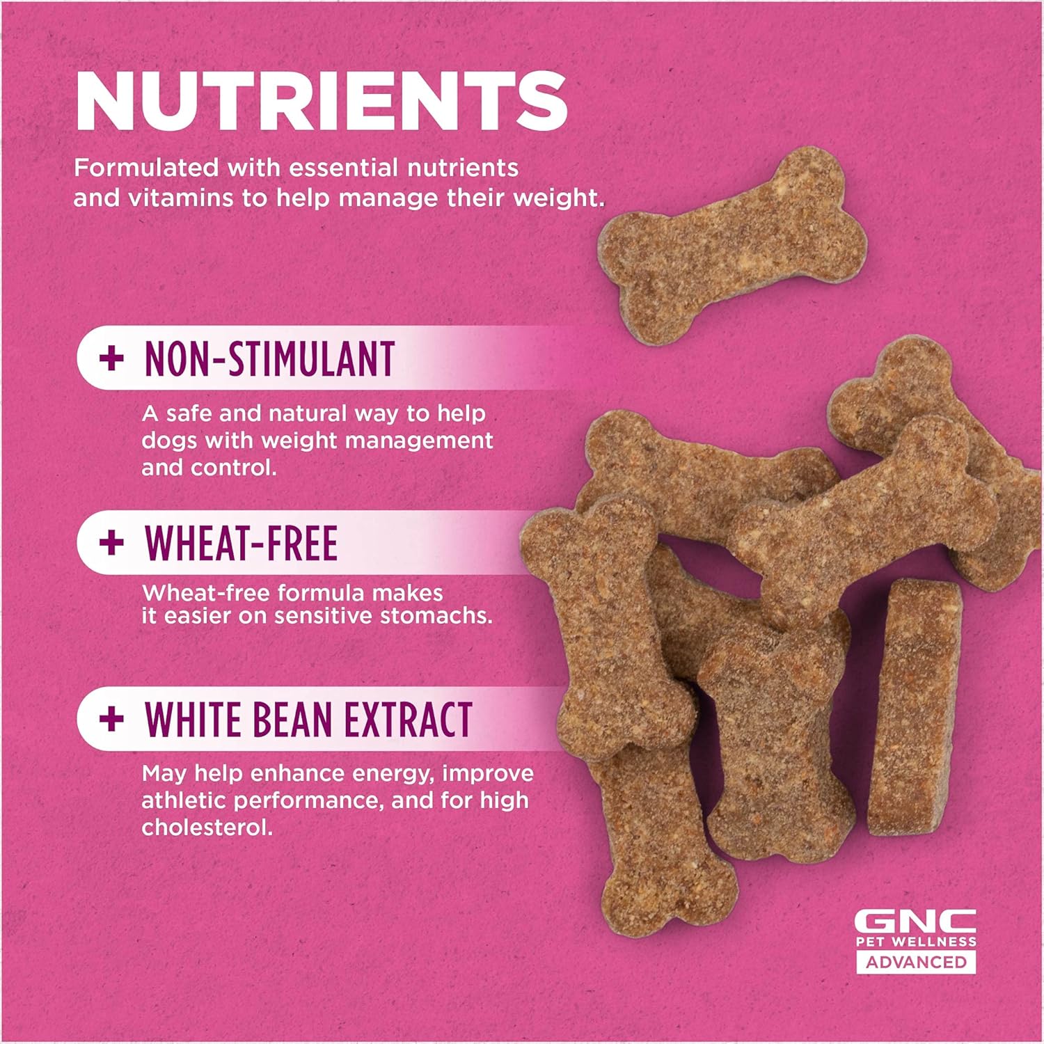 GNC Pets Advanced Weight Support Soft Chews for Adult Dogs - 90 Ct Chicken Flavor Weight Management Supplement