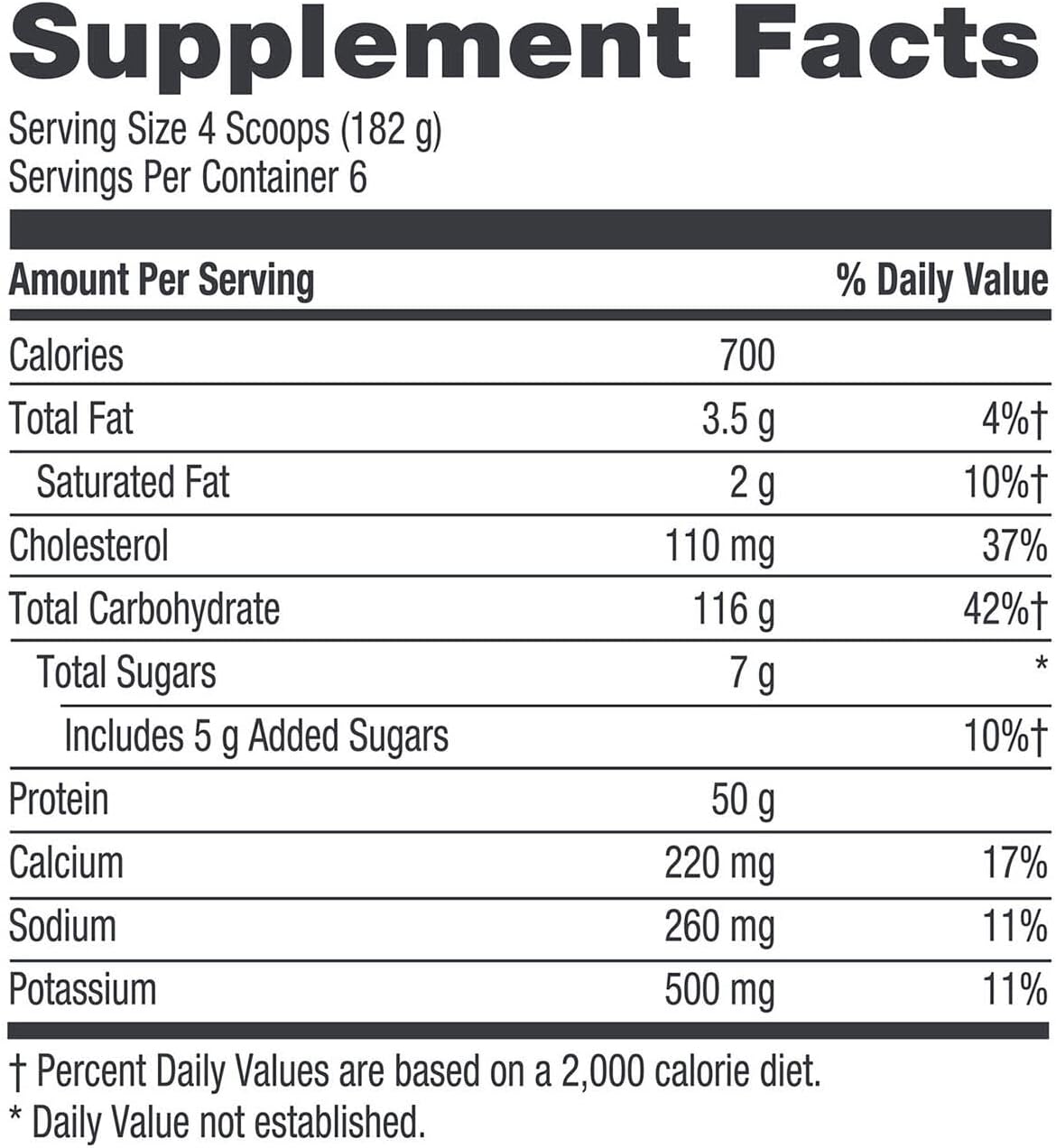 GNC Pro Performance Weight Gainer Protein Powder - Vanilla Ice Cream Flavor - 6 Servings - Build Muscle Mass - Banned Substance Tested