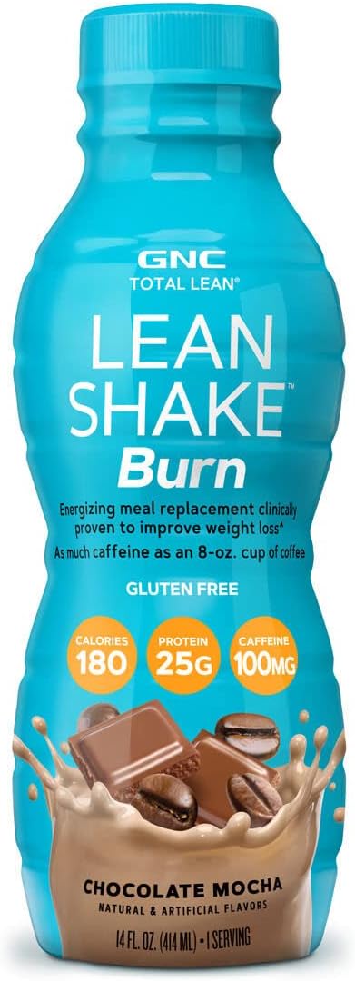 GNC Total Lean Shake Burn in Chocolate Mocha - Weight Loss Protein Powder