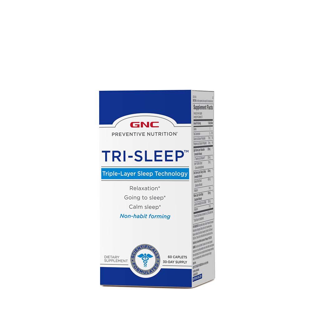 GNC Tri-Sleep Preventive Nutrition Caplets - 60 Count (30 Servings)