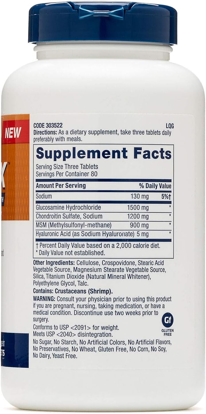 GNC TriFlex Joint, Bone, and Cartilage Health Supplement with Glucosamine, Chondroitin, and MSM - Support Mobility and Flexibility - Twin Pack 480 Caplets