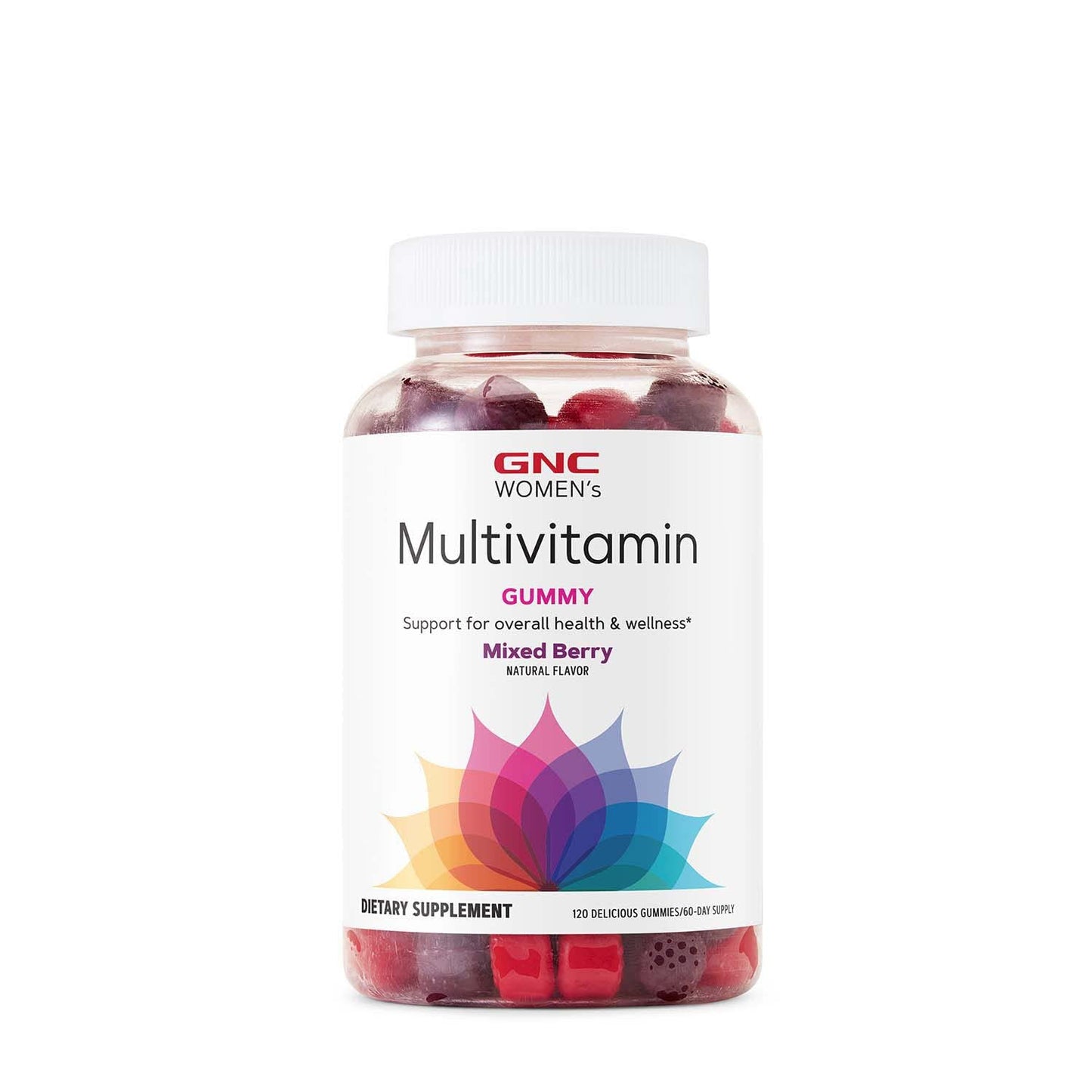 GNC Women's Daily Multivitamin Gummy Supplement - Mixed Berry Flavor - 120 Gummies