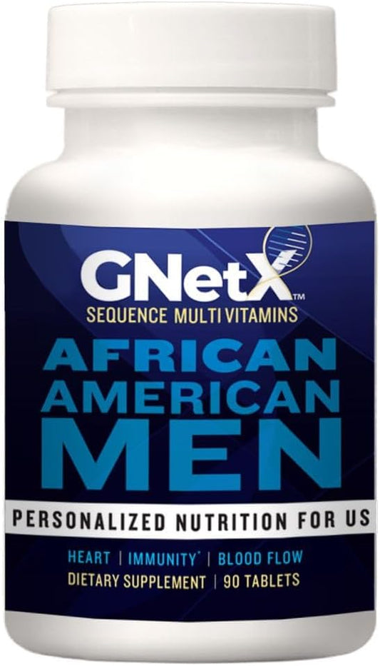 GNetX Sequence Multivitamins: Immune and Heart Health Formula for African American Men