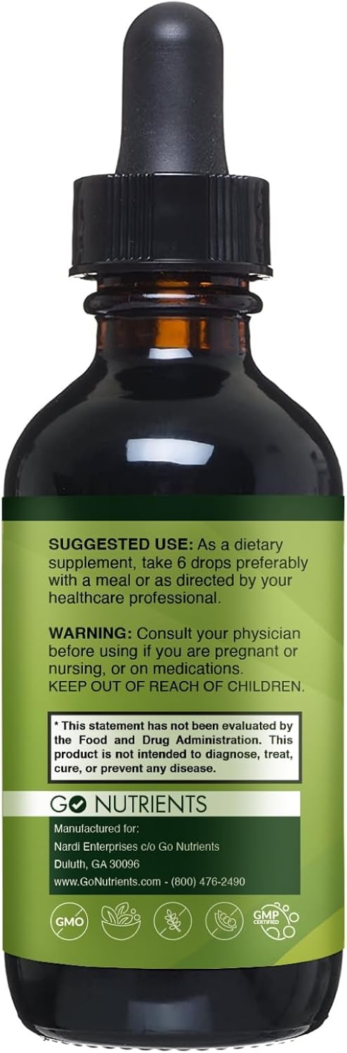 Go Nutrients Selenium 200 mcg Supplement | Go Nutrients Nascent Iodine Supplement | High Potency Liquid Drops - Non-GMO, Gluten-Free