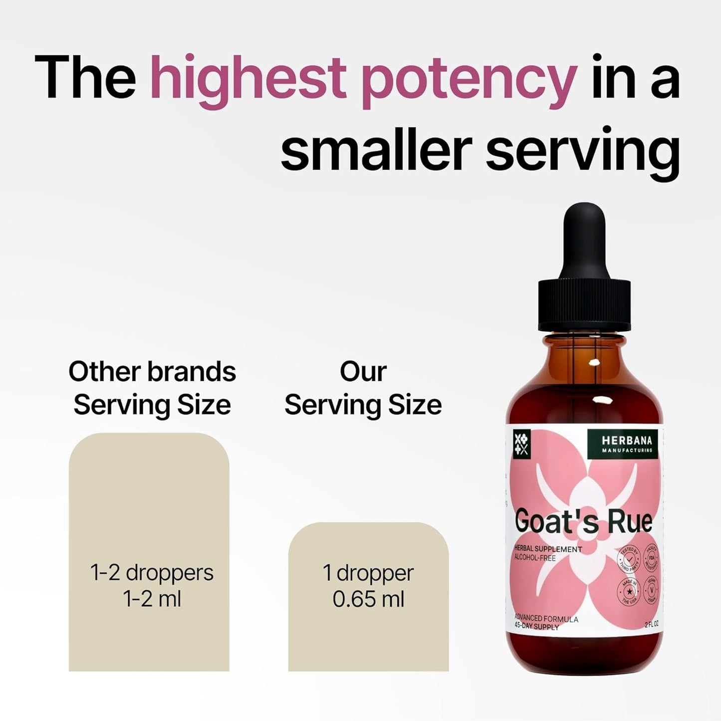 Goat's Rue Liquid Extract - Lactation Supplement for Breast Milk Production - Galega Officinalis Tincture - 2 fl oz