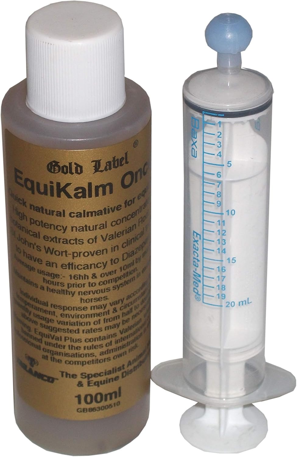 Gold Label Equikalm Once Horse Calming Supplement - 100 ML Bottle