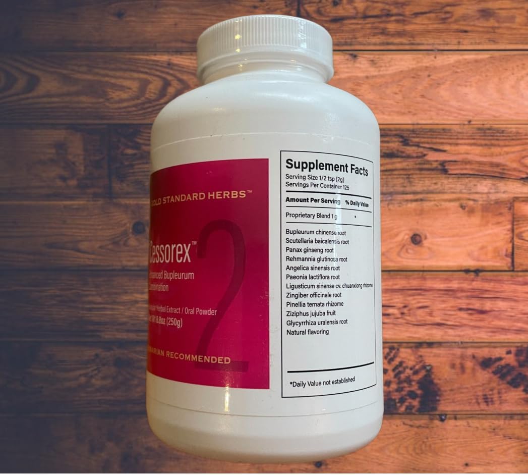 Gold Standard Herbs Cessorex Allergy Relief & Skin Support Supplement for Dogs - Natural Bupleurum Blend, 250g Powder