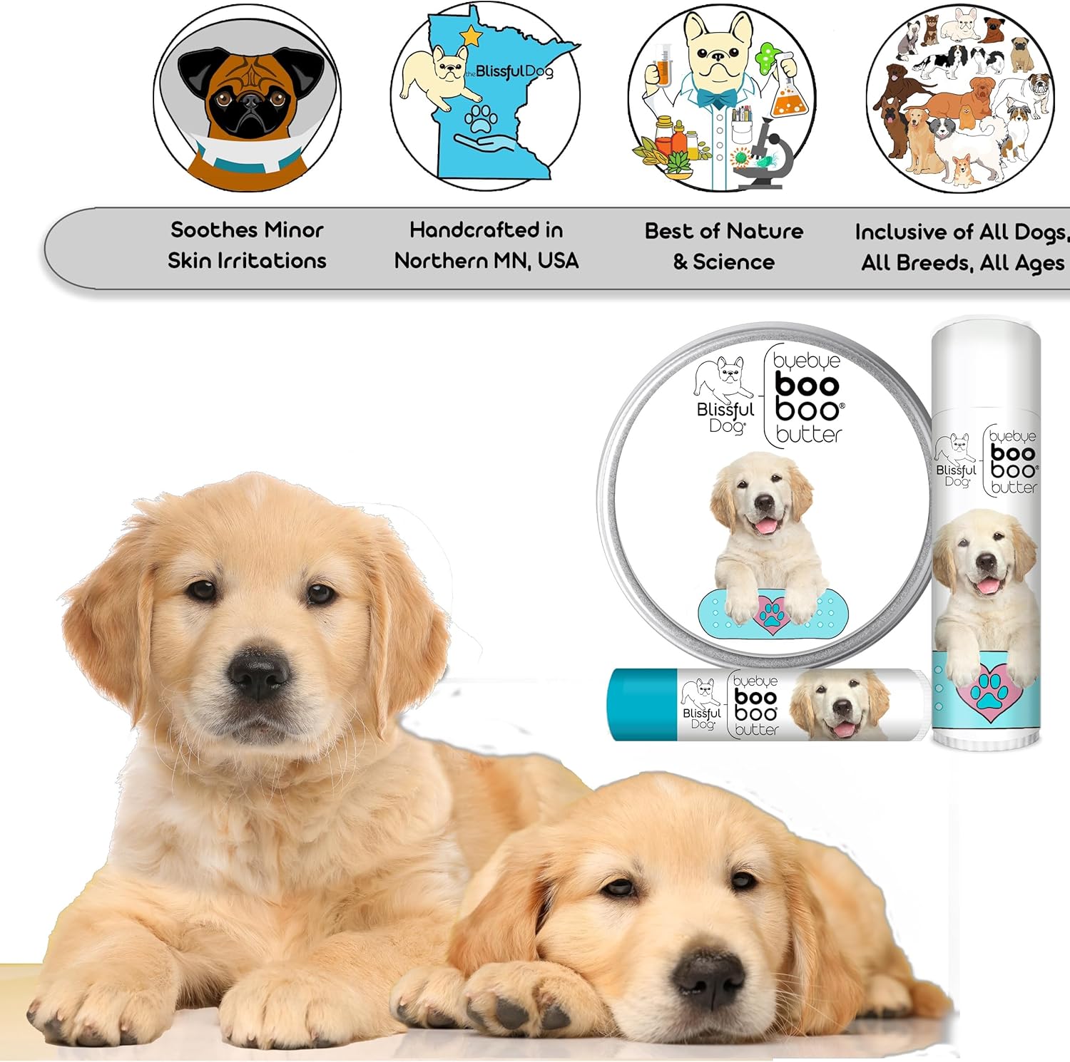 Golden Retriever Booboo Butter - Soothing Relief for Your Pup's Skin Issues