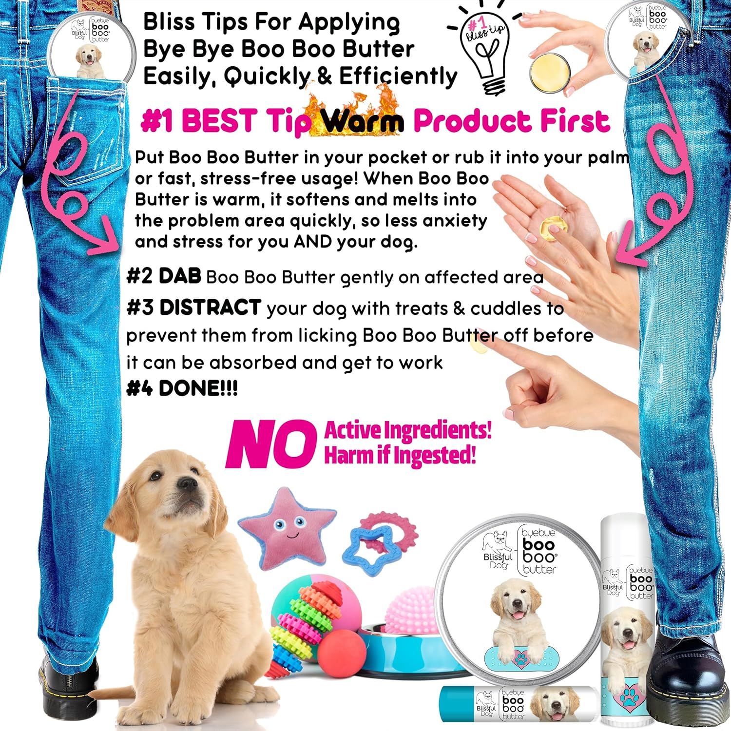Golden Retriever Booboo Butter - Soothing Relief for Your Pup's Skin Issues