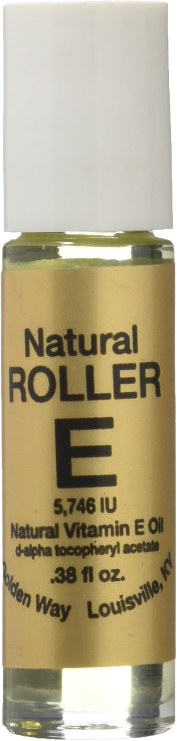 Golden Way Natural Vitamin E Roller for Skin, 0.38 fl oz