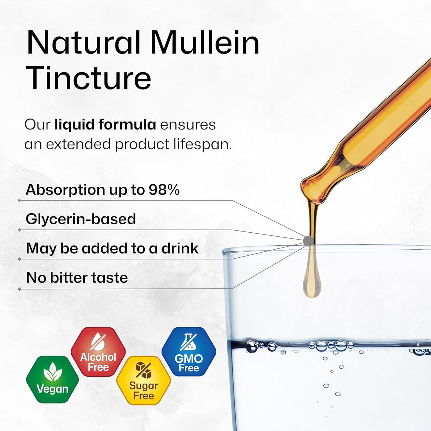 Goldenseal and Mullein Tincture Set - 4 Fl. Oz. Each - Herbal Supplement for Immune Support and Respiratory Health