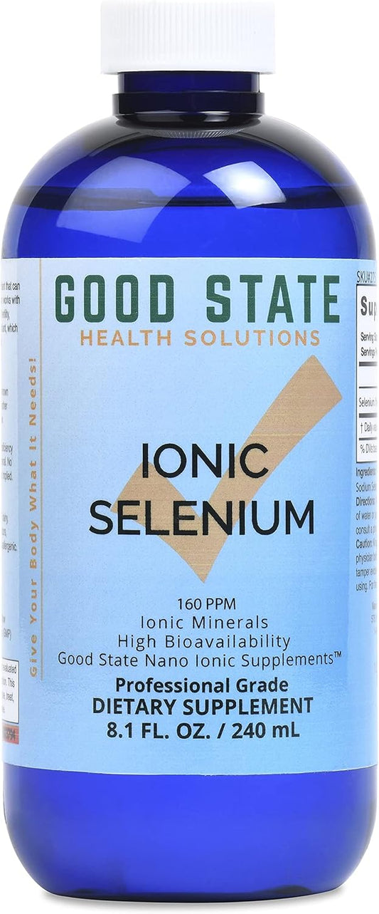 Good State Liquid Ionic Selenium - Enhanced Cellular Absorption - Immune System Support - Detoxifies Toxic Metals - 96 Servings - 8 fl oz