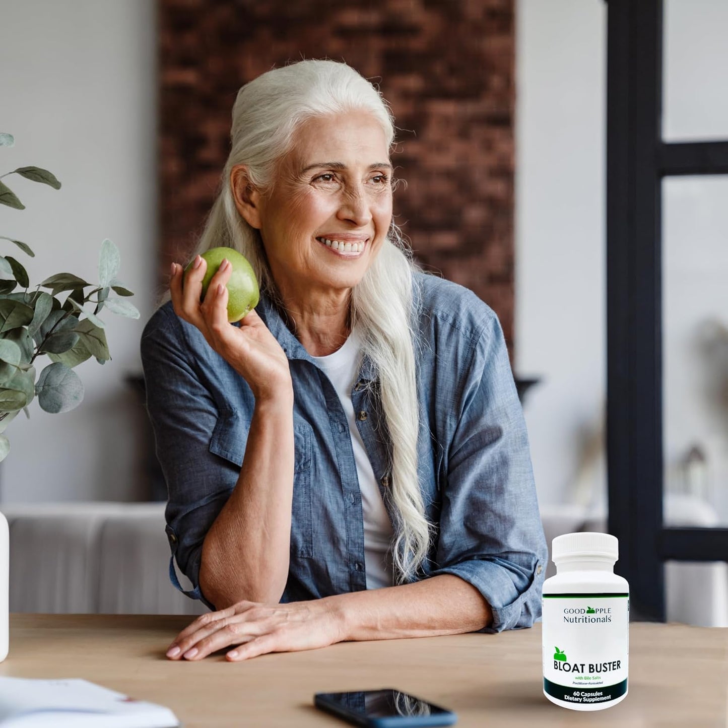 GOODAPPLE NUTRITIONALS Bloat Relief Supplement - Natural Digestive Health Aid with Enzymes and Probiotics