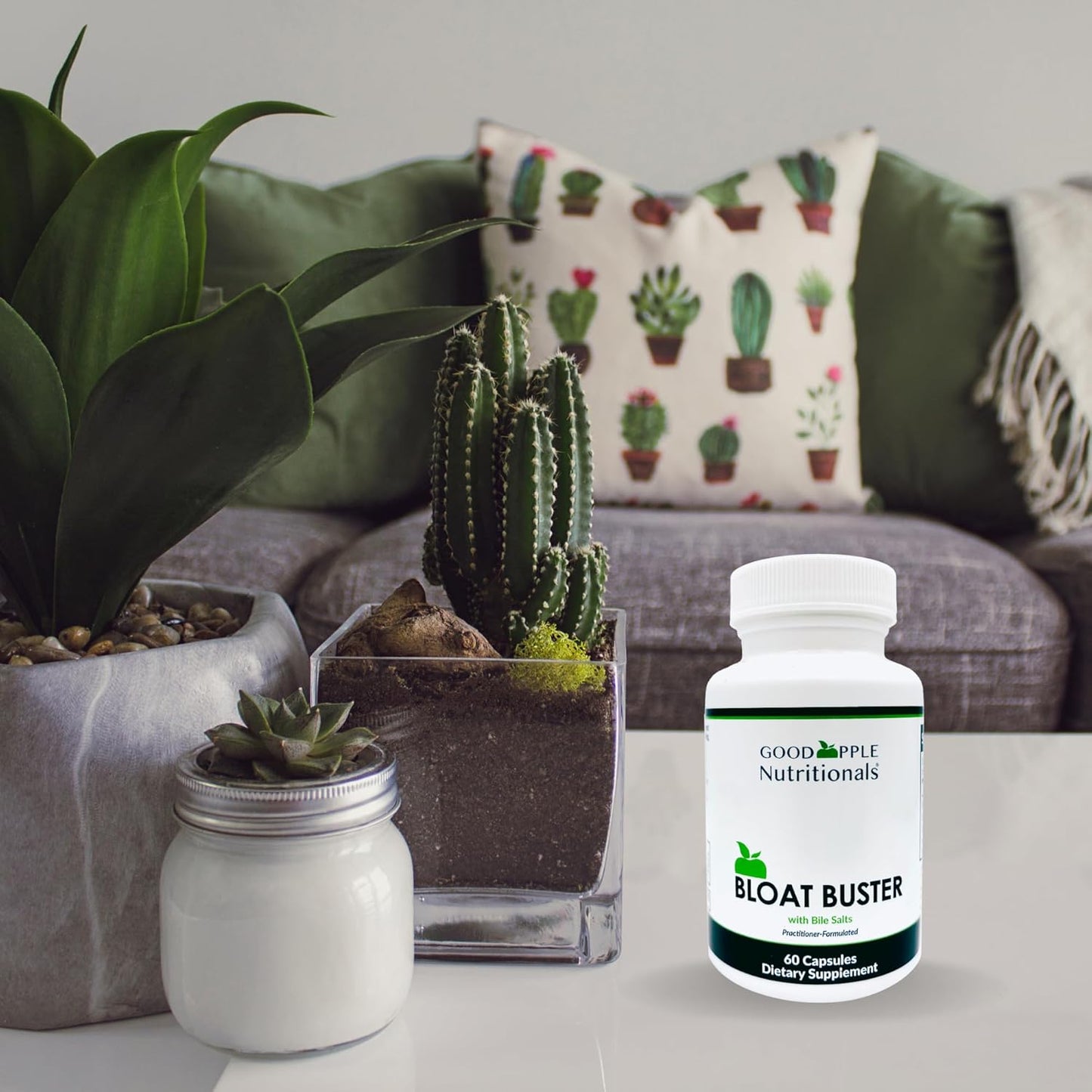 GOODAPPLE NUTRITIONALS Bloat Relief Supplement - Natural Digestive Health Aid with Enzymes and Probiotics