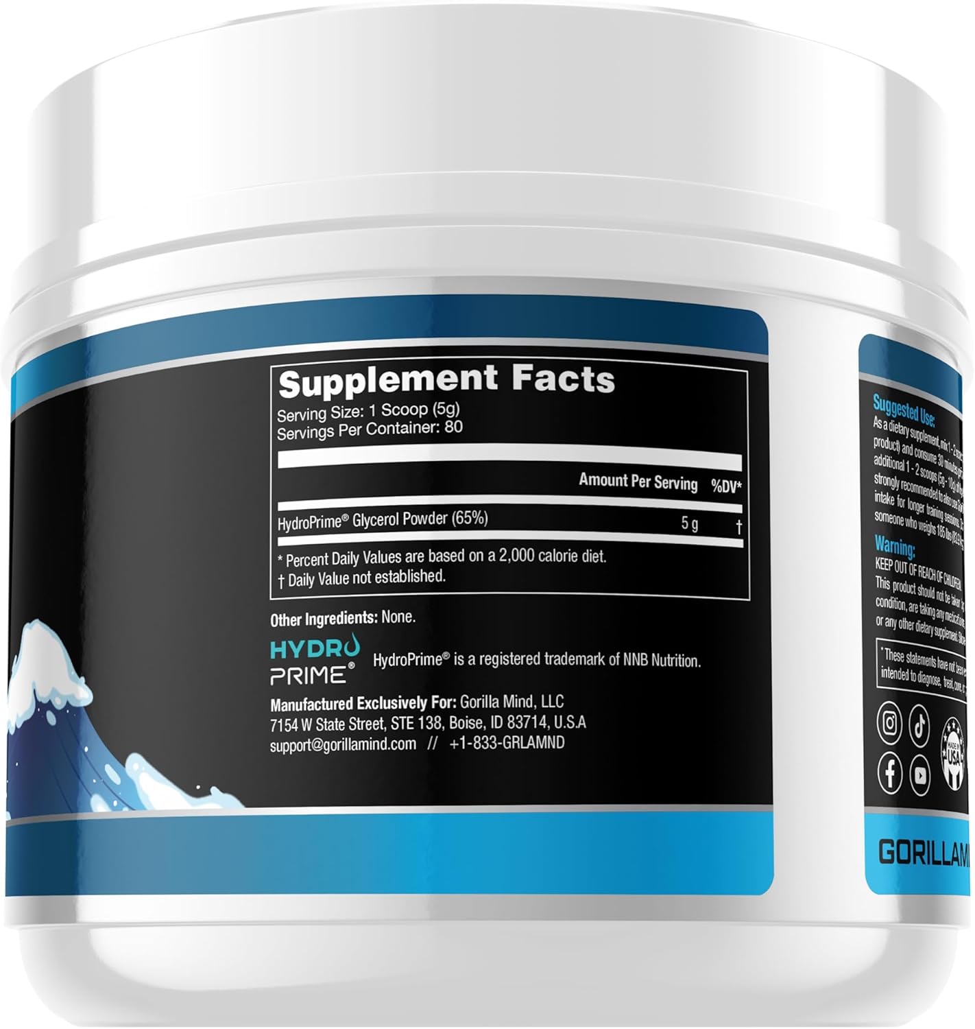 Gorilla Mind Gorilla Mode & HydroPrime Glycerol Pre Workout Stack - Ultimate Formula for Hydration, Pump, Power, Endurance, and Thermoregulation