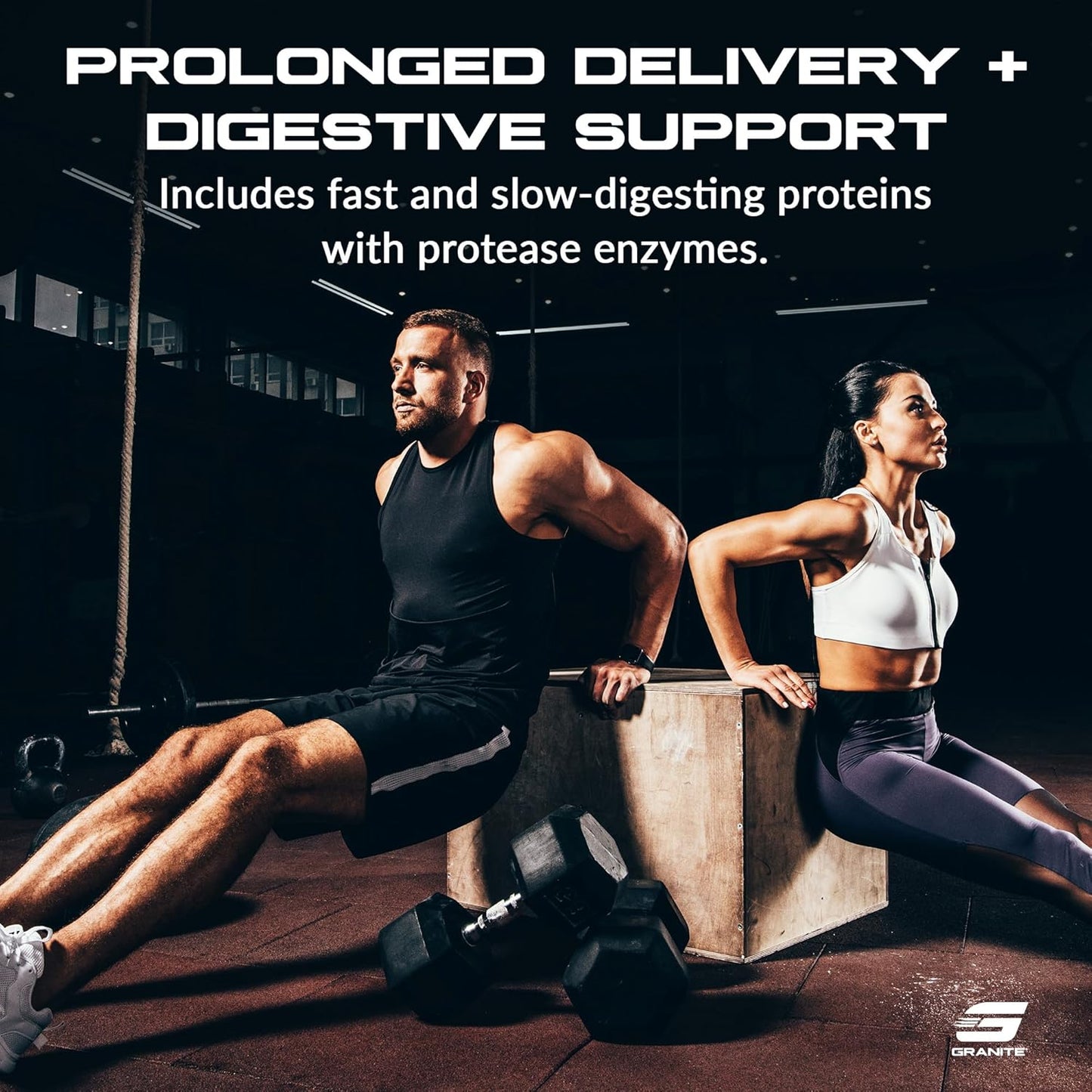 Granite Protein Powder Whey Isolate & Concentrate, Salted Caramel Flavor - Casein Blend for Muscle Building & Recovery - 23g Protein (30 Servings)