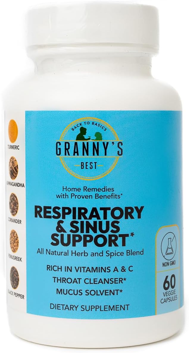 Granny's Best™ Respiratory and Sinus Support Formula - Natural Relief for Breathing Issues and Congestion