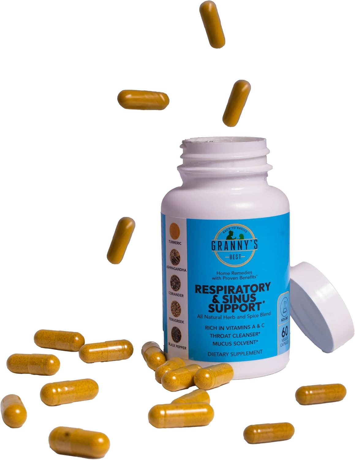 Granny's Best™ Respiratory and Sinus Support Formula - Natural Relief for Breathing Issues and Congestion