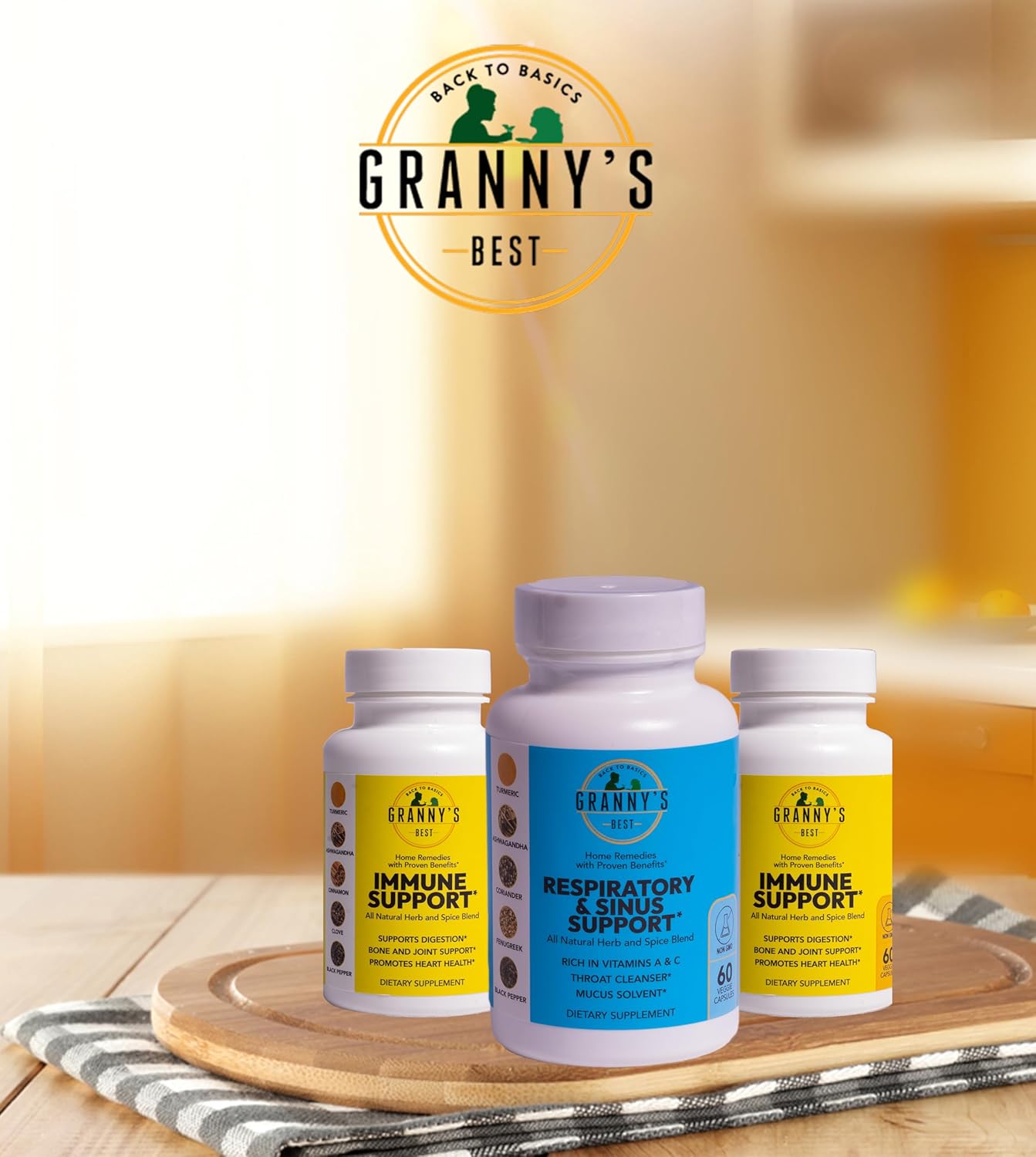 Granny's Best™ Respiratory and Sinus Support Formula - Natural Relief for Breathing Issues and Congestion