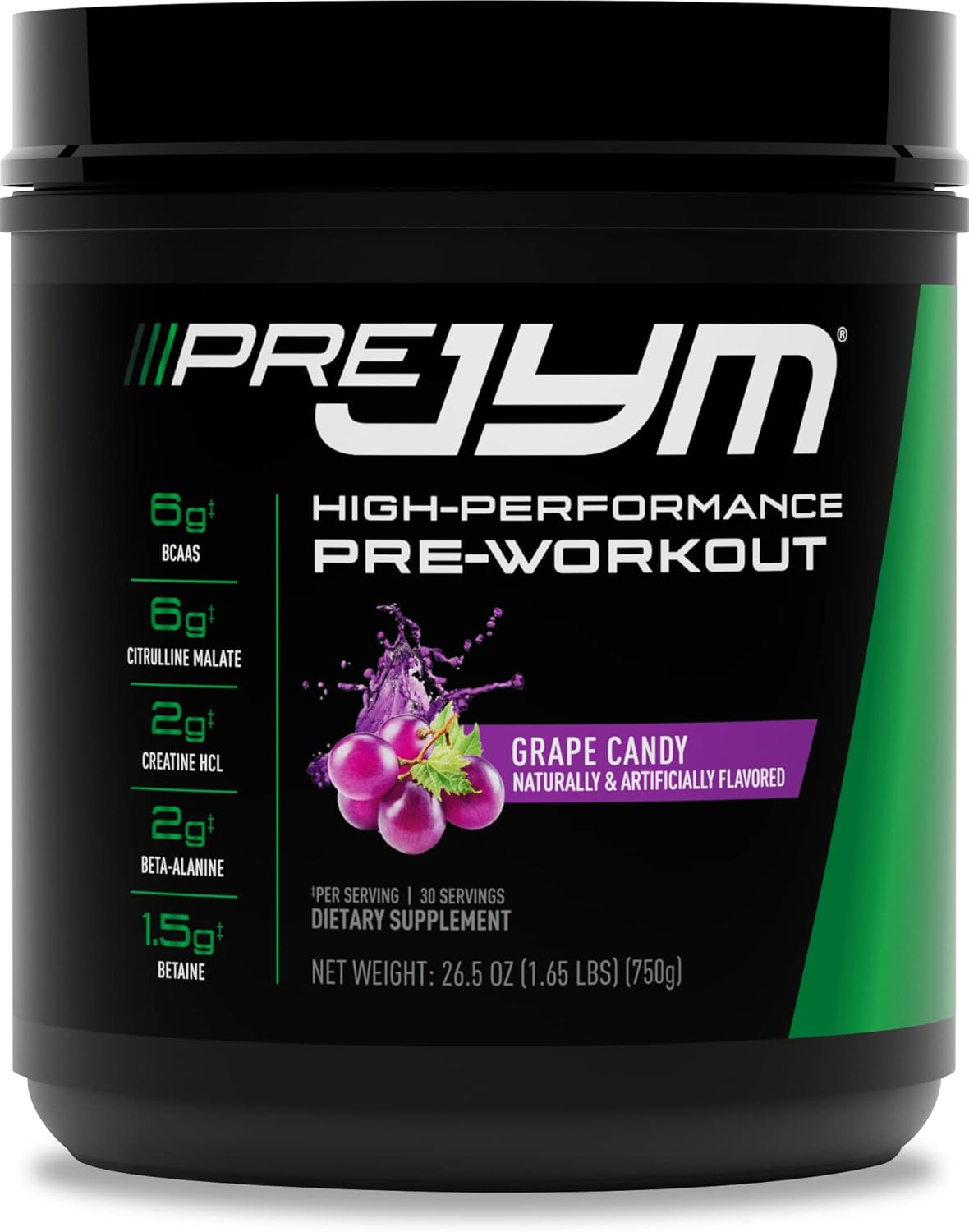 Grape Candy Pre-Workout Powder & Post-Workout Supplement Bundle - 30 Servings Each