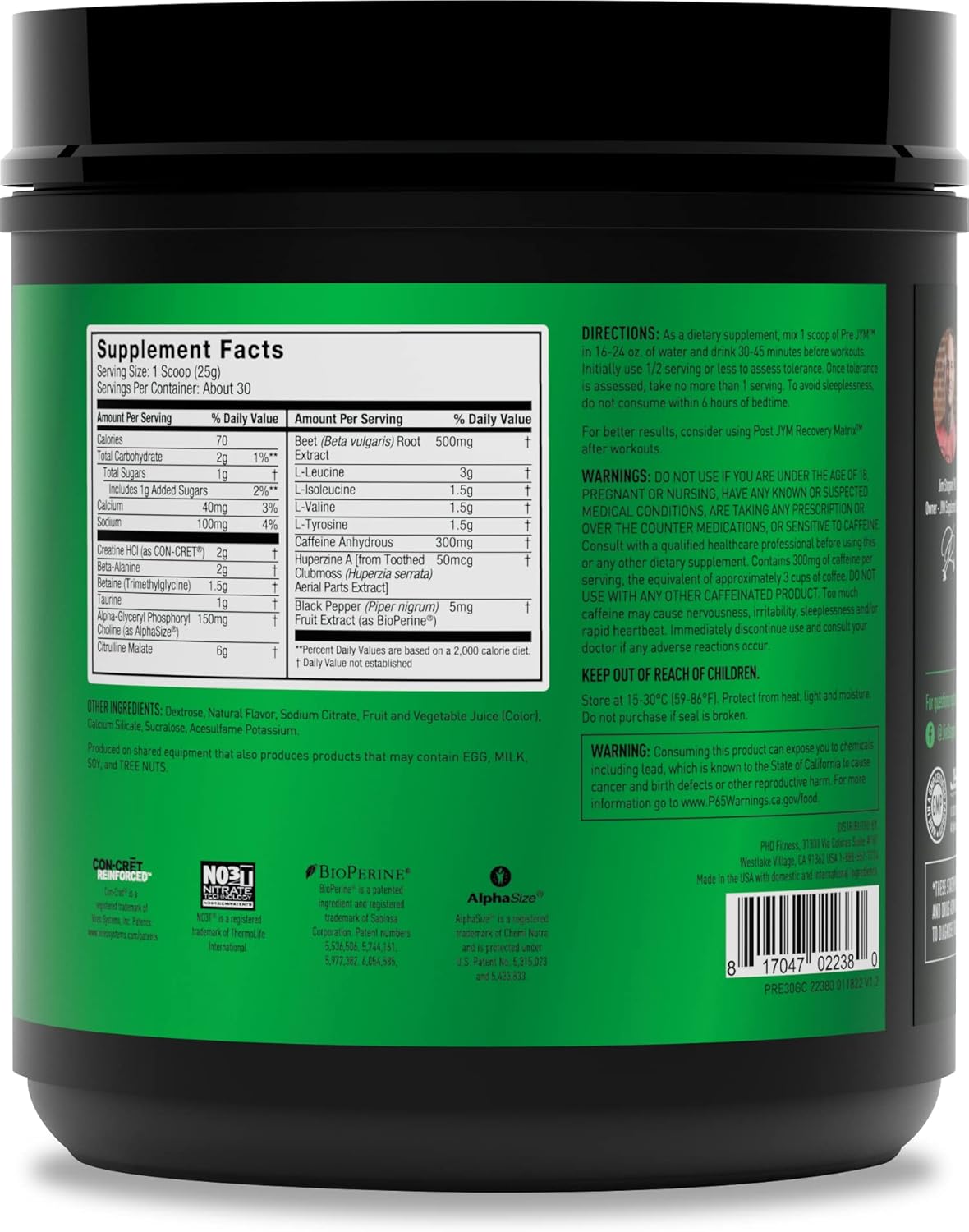 Grape Candy Pre-Workout Powder & Post-Workout Supplement Bundle - 30 Servings Each