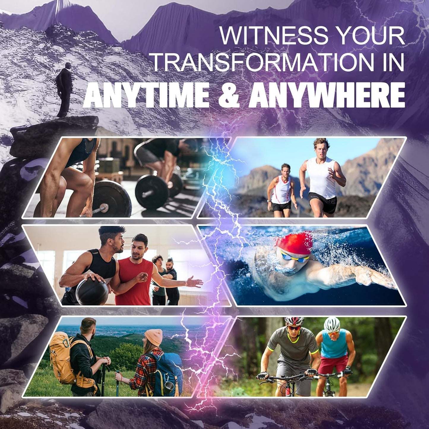 Grape Flavor Creatine Monohydrate Gummies for Muscle Strength and Energy Boost - Men and Women Pre-Workout Supplement