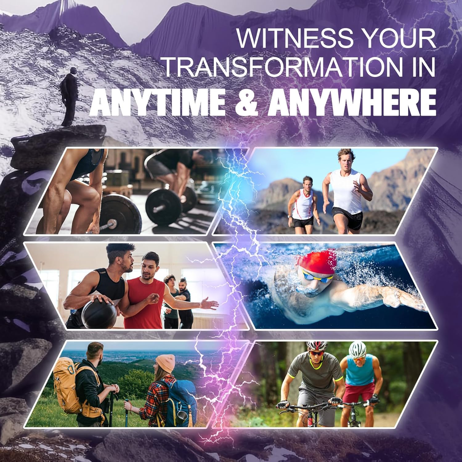 Grape Flavor Creatine Monohydrate Gummies for Muscle Strength and Energy Boost - Men and Women Pre-Workout Supplement