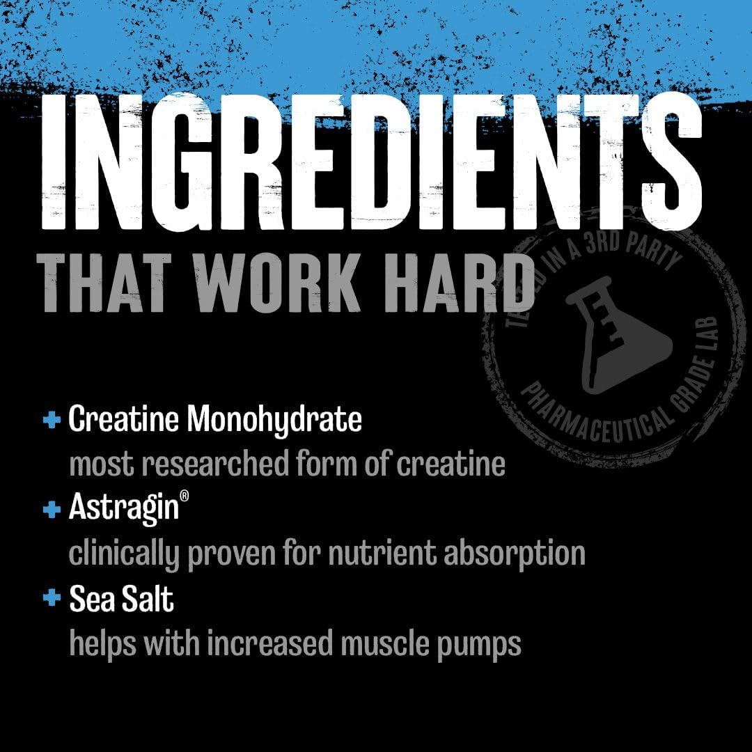 Grape Flavored Animal Creatine Chews Tablets - Boosted Creatine Monohydrate with AstraGin for Better Absorption, Sea Salt for Pump Enhancement - Chewable and Tasty Tablets