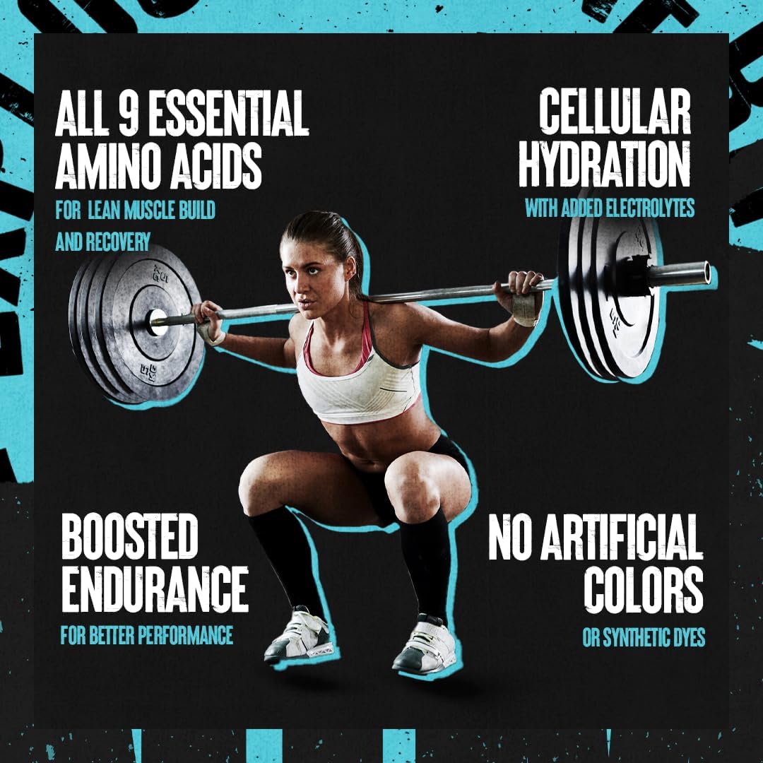 Grape Flavored Animal Juiced Amino Acids BCAA Powder with Electrolytes and Sea Salt for Recovery and Performance - 30 Servings