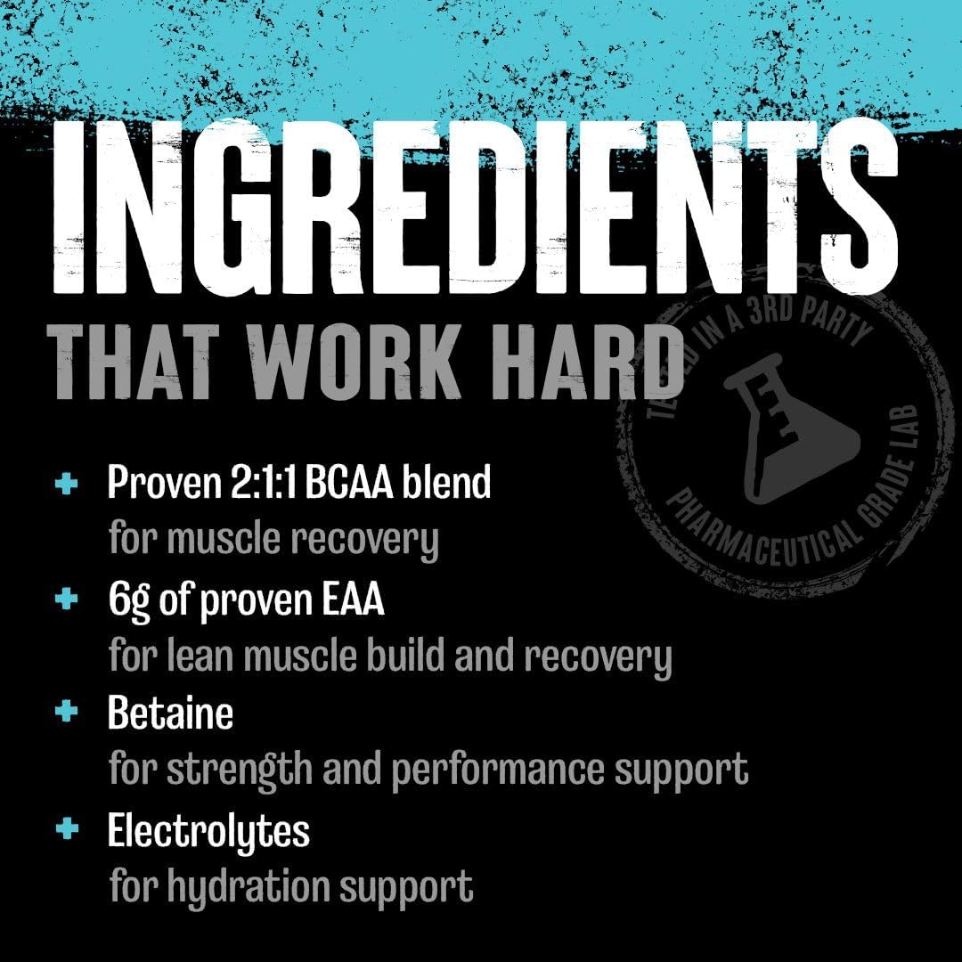 Grape Flavored Animal Juiced Amino Acids BCAA Powder with Electrolytes and Sea Salt for Recovery and Performance - 30 Servings