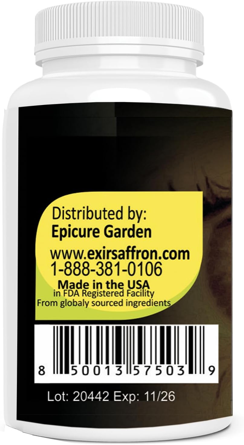 Grape Seed Antioxidant Capsules with Saffron Stigma Herb for Eye & Immune Support - 30 Capsules