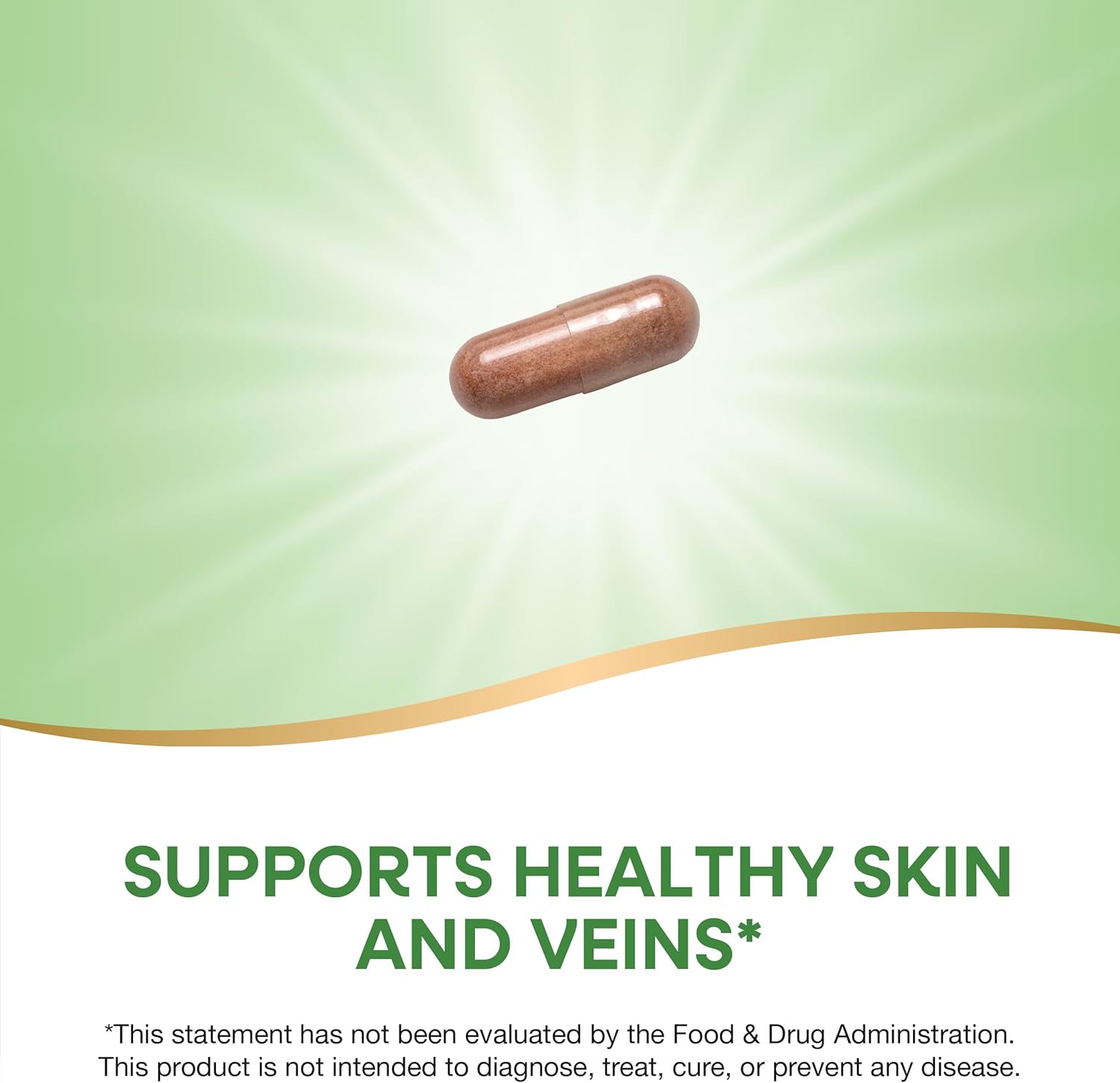 Grape Seed Premium Extract Capsules for Healthy Skin & Veins, Antioxidant Support, Non-GMO, 60 Vegan Capsules