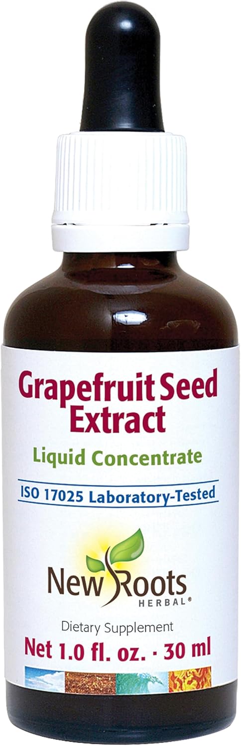 Grapefruit Seed Extract Liquid Concentrate (30 ml) by NEW ROOTS HERBAL - Supports Overall Health, Gluten Free, Non-GMO