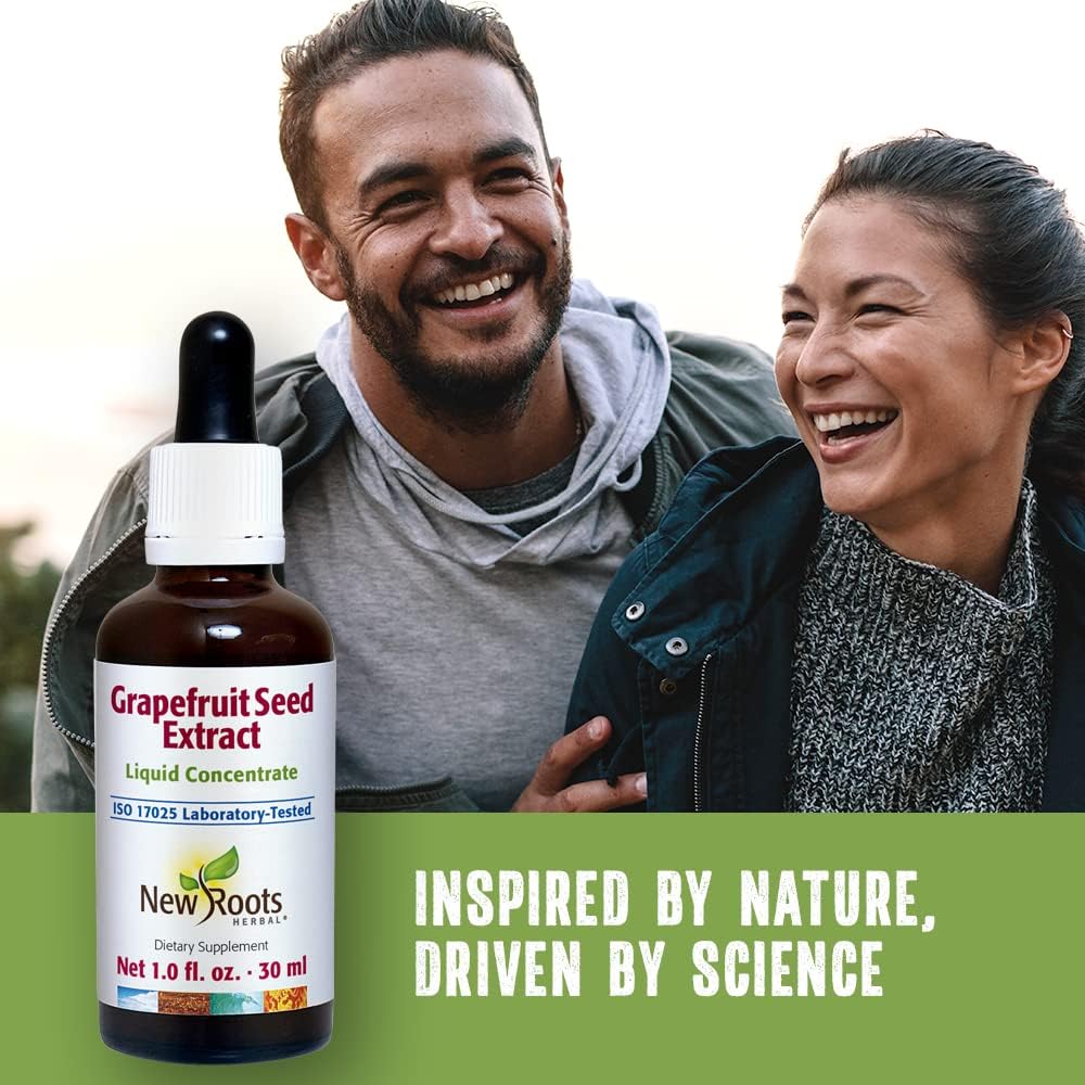 Grapefruit Seed Extract Liquid Concentrate (30 ml) by NEW ROOTS HERBAL - Supports Overall Health, Gluten Free, Non-GMO