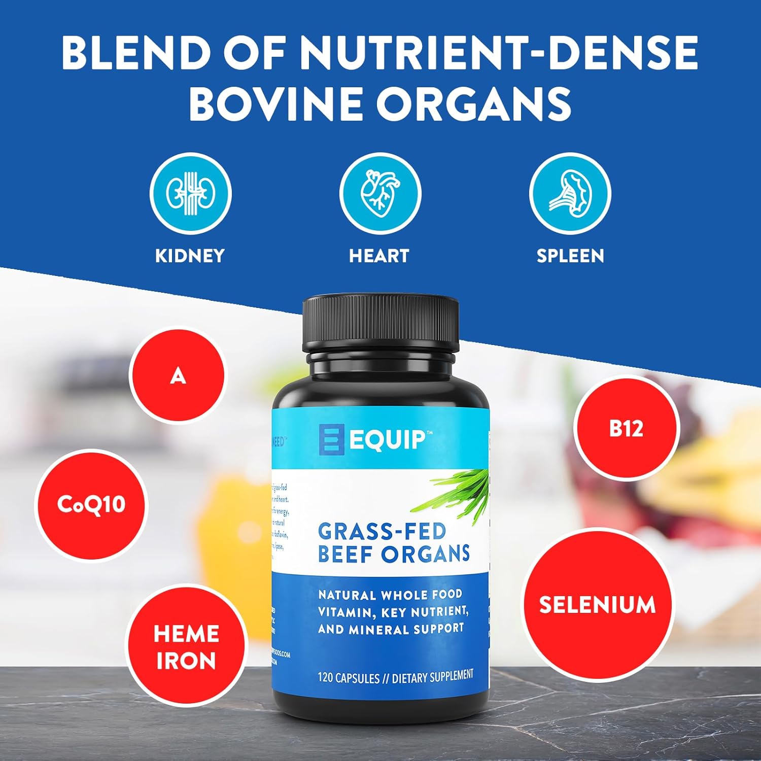 Grass-Fed Beef Liver and Organ Capsules - Premium Quality Supplements for Overall Health and Wellness