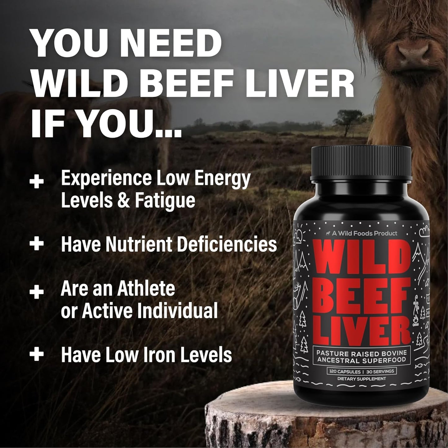 Grass-Fed Beef Liver Capsules - 3000mg Ancestral Supplement for Energy & Immune Support - Organ Supplement for Men & Women - Keto, Paleo, Carnivore - 120 Softgels