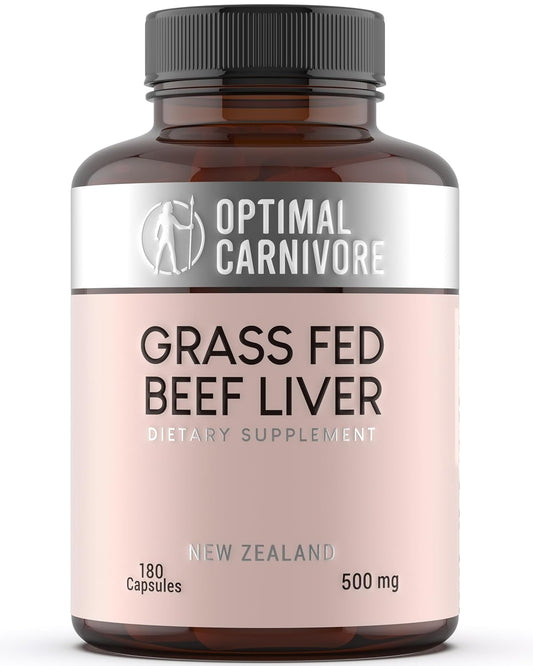 Grass Fed Beef Liver Capsules - Premium Desiccated Liver Supplement