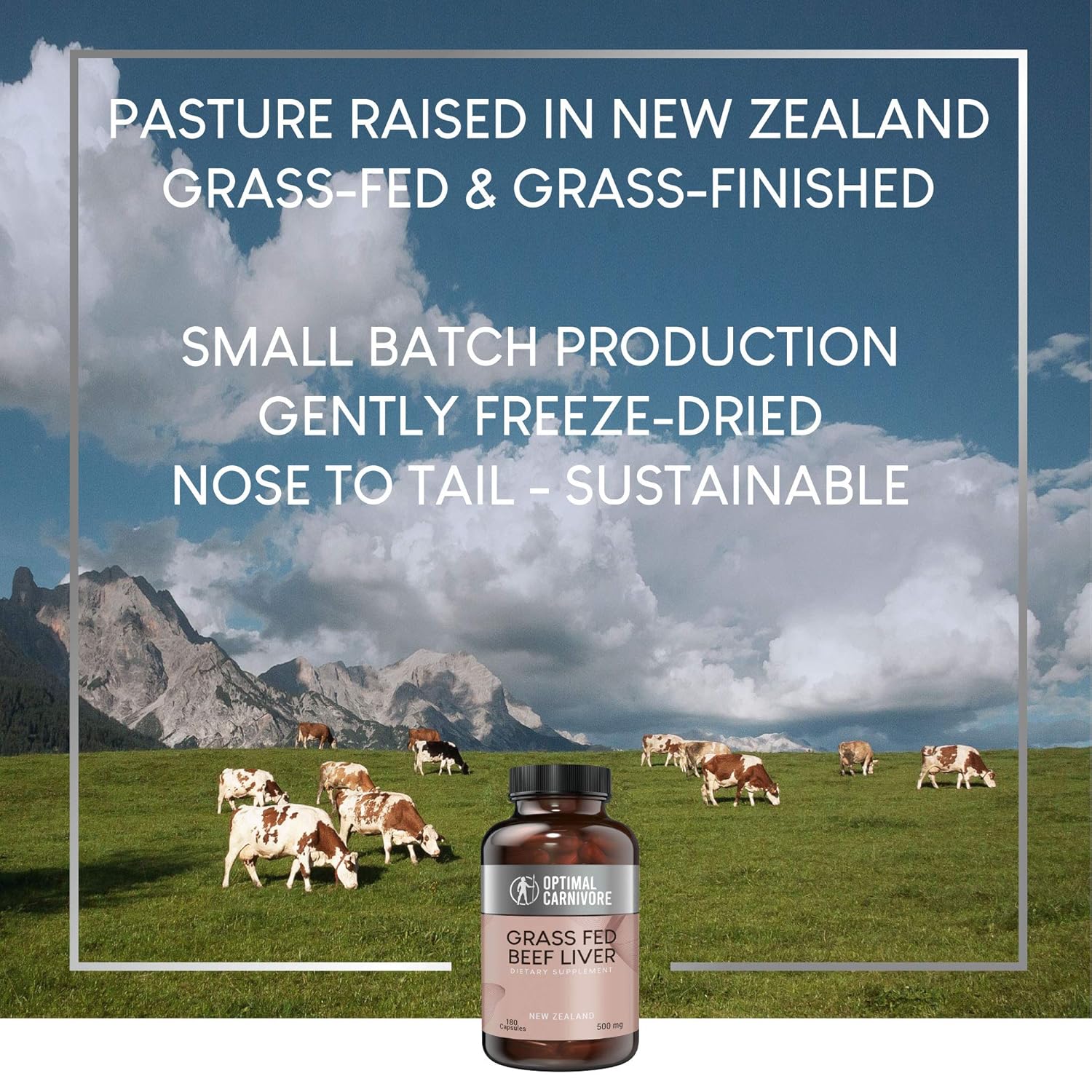 Grass Fed Beef Liver Capsules - Premium Desiccated Liver Supplement