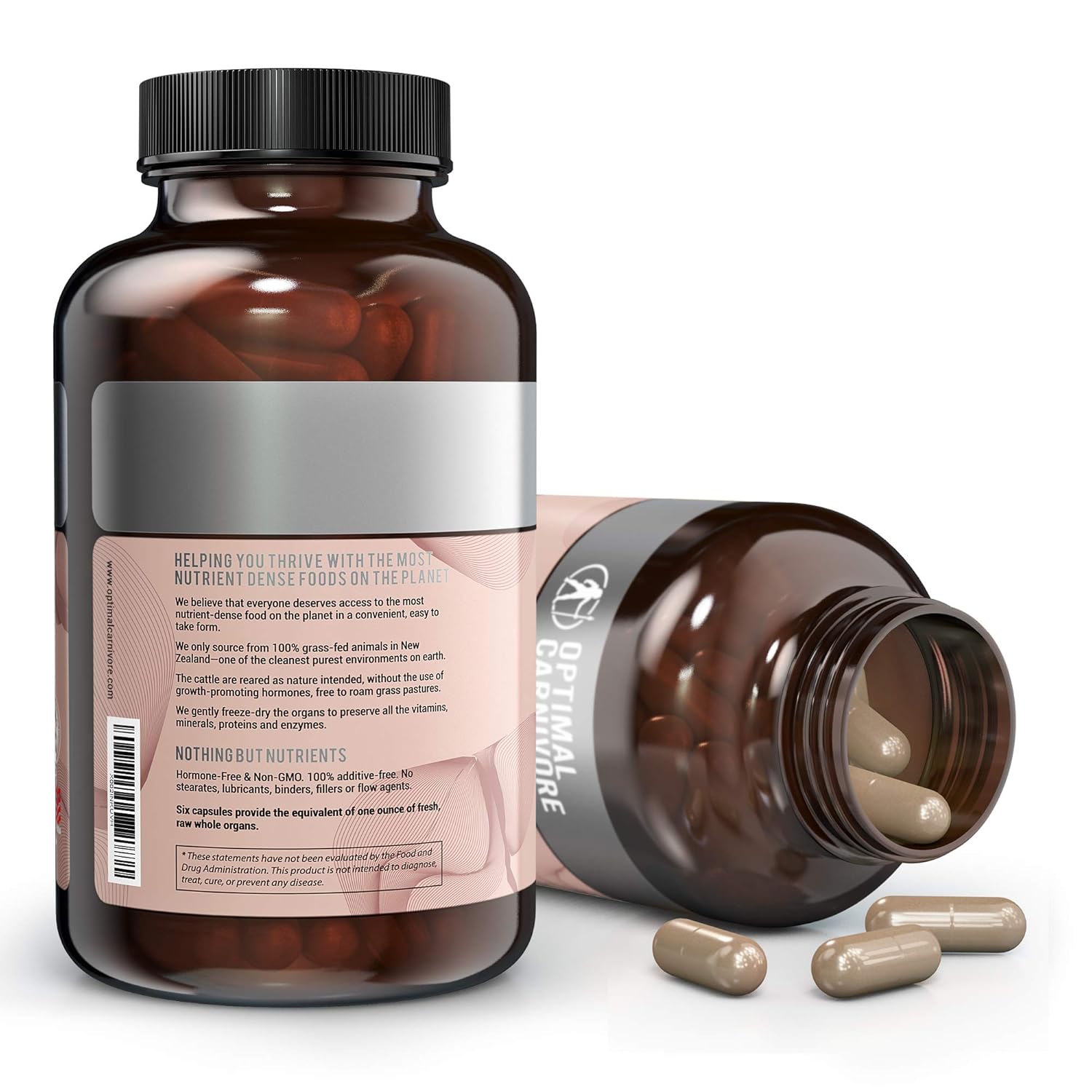 Grass Fed Beef Liver Capsules - Premium Desiccated Liver Supplement