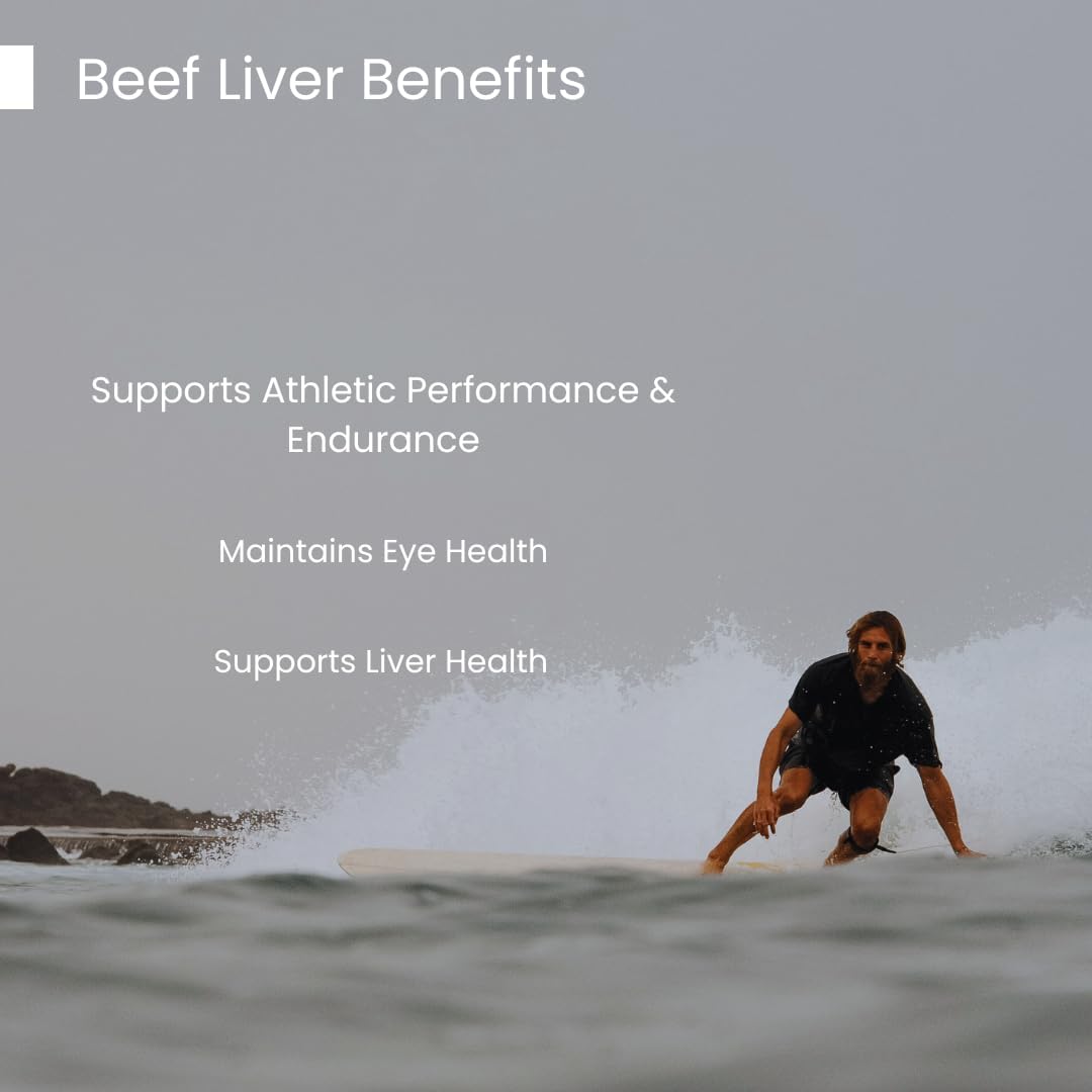 Grass Fed Beef Liver Capsules for Energy Boost and Overall Wellness - Pure World Nutrition