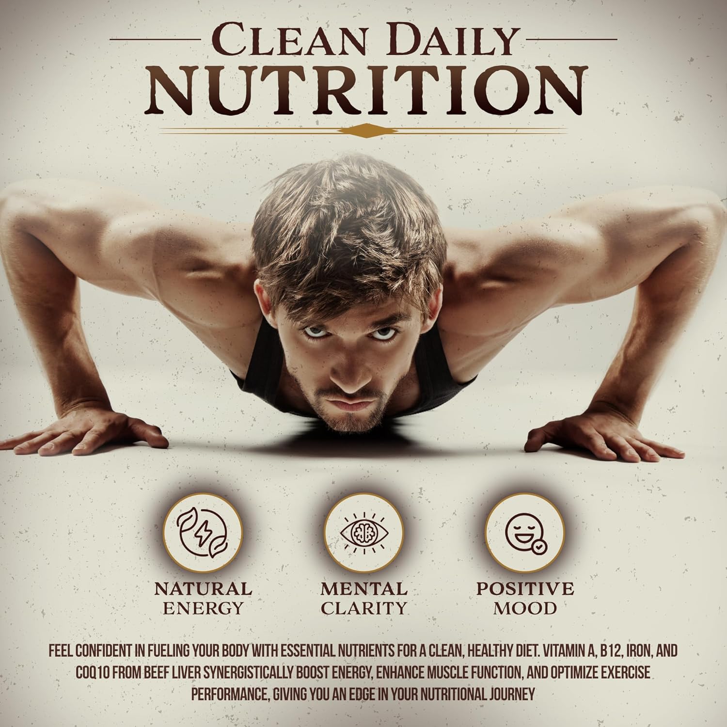 Grass Fed Beef Liver Capsules for Energy, Clarity & Mood - 45 Day Supply, 100% Pasture-Raised & Hormone-Free - 180 Pills