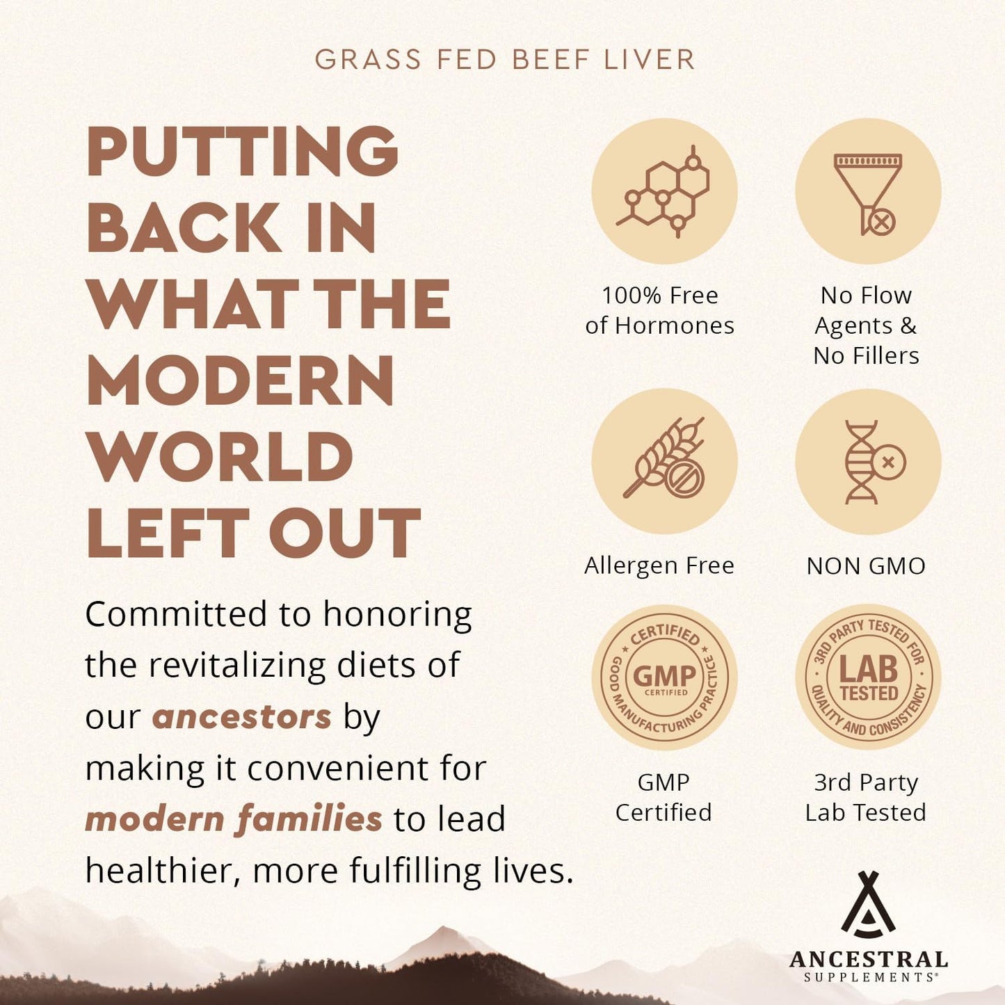 Grass Fed Beef Liver Capsules for Energy, Detox, Digestion & Immunity - 180 Count, Non-GMO, Freeze Dried Liver Supplement