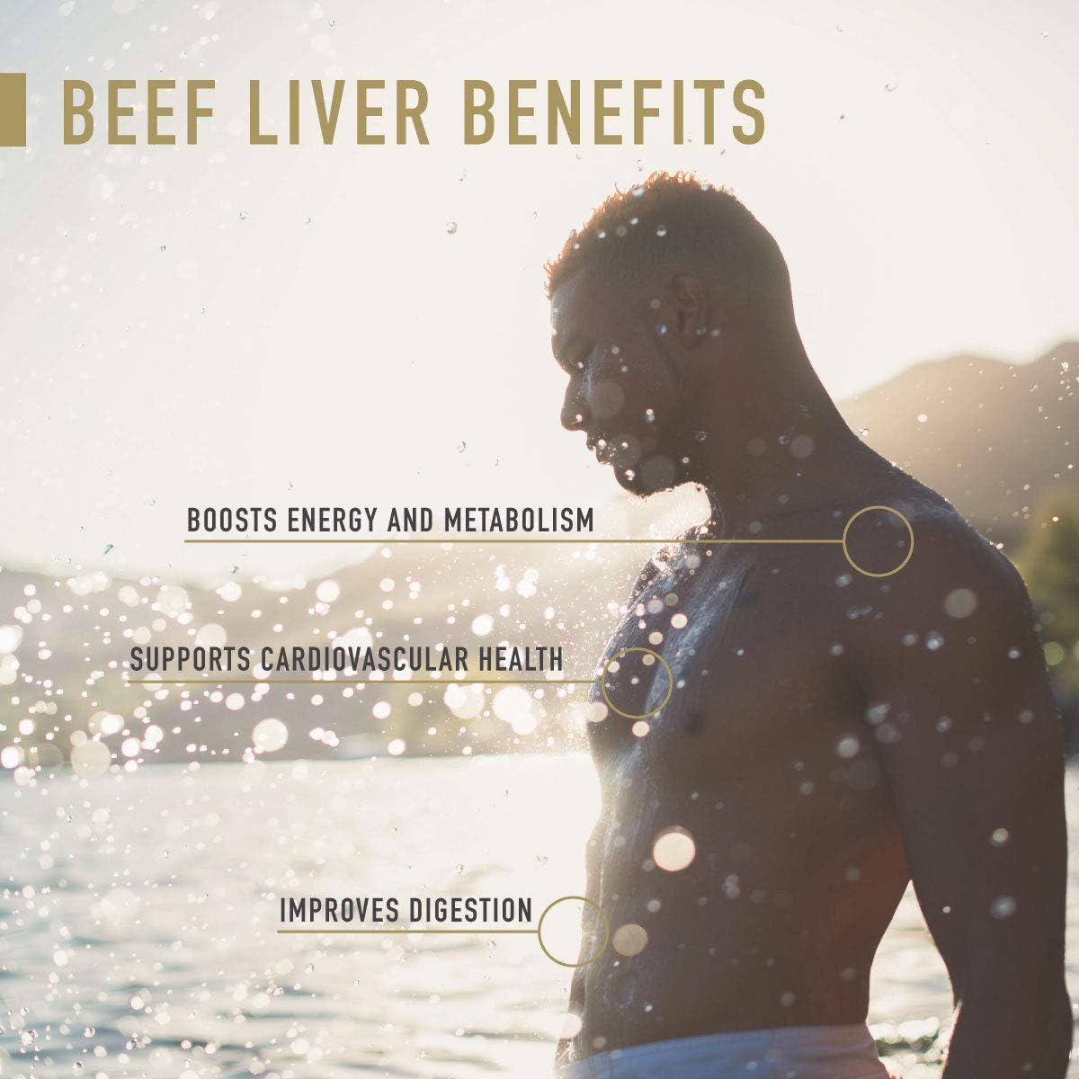 Grass-Fed Beef Liver Capsules for Natural Energy Boost (180ct) from New Zealand Bovine - Enviromedica Freeze Dried with Preformed Vitamin A